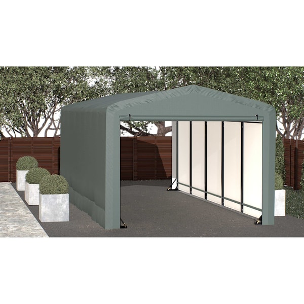 Shelterlogic ShelterTube Wind and Snow-Load Rated Garage, 10x23x8 Green SQAACC0104C01002308 - main